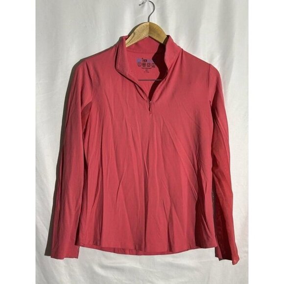 IBKUL 1/4 Zip Pullover Womens Medium UPF 50 Watermelon - Picture 1 of 8